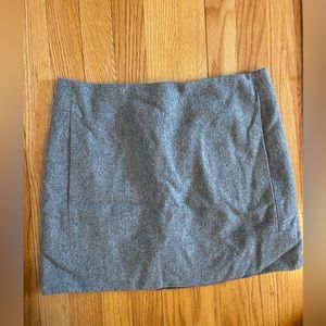 J. Crew grey wool mini-skirt